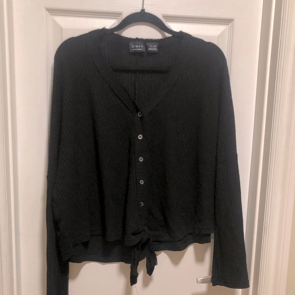 OVERSIZED Black winged sweater